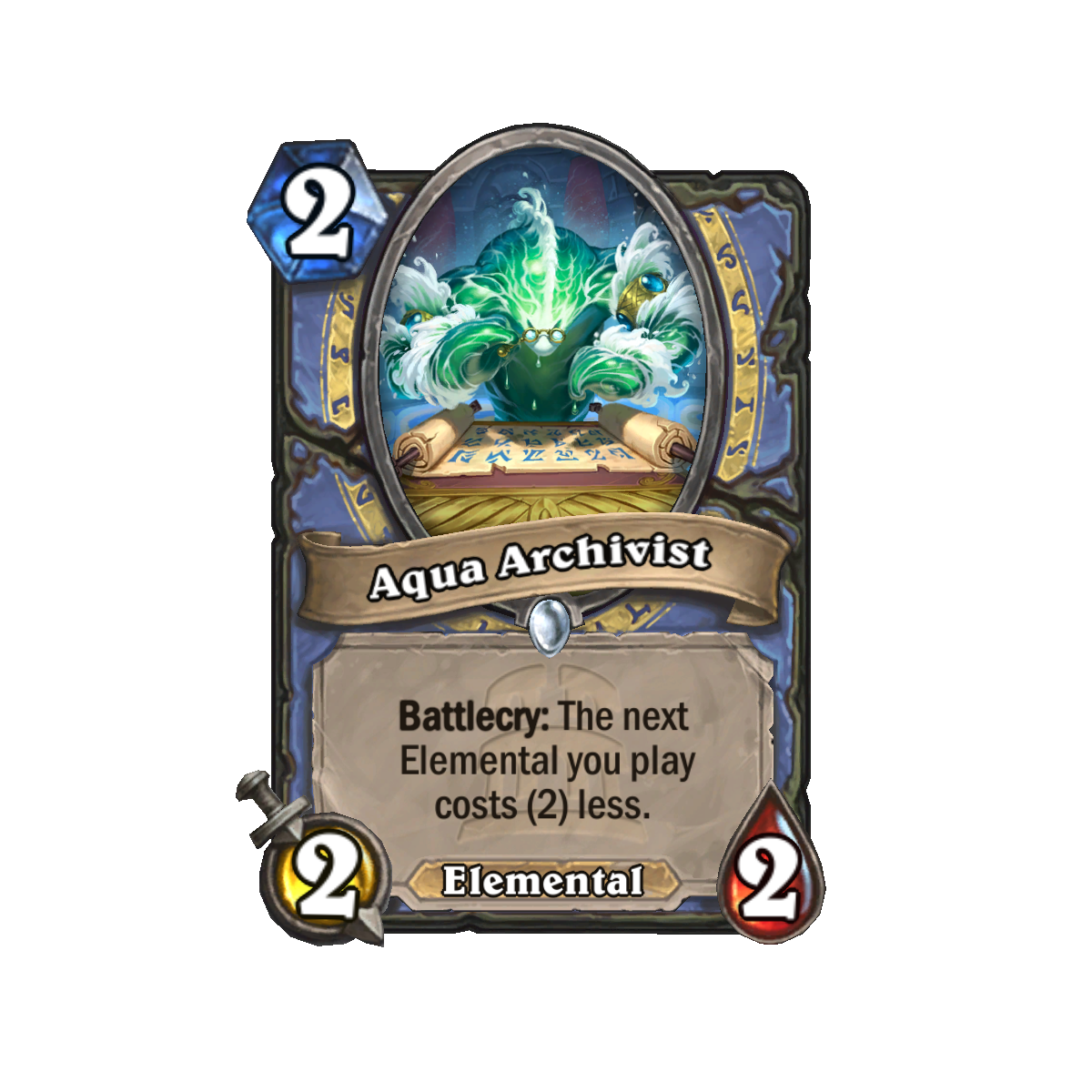 Hearthstone TITANS Card Reveal - Aqua Archivist