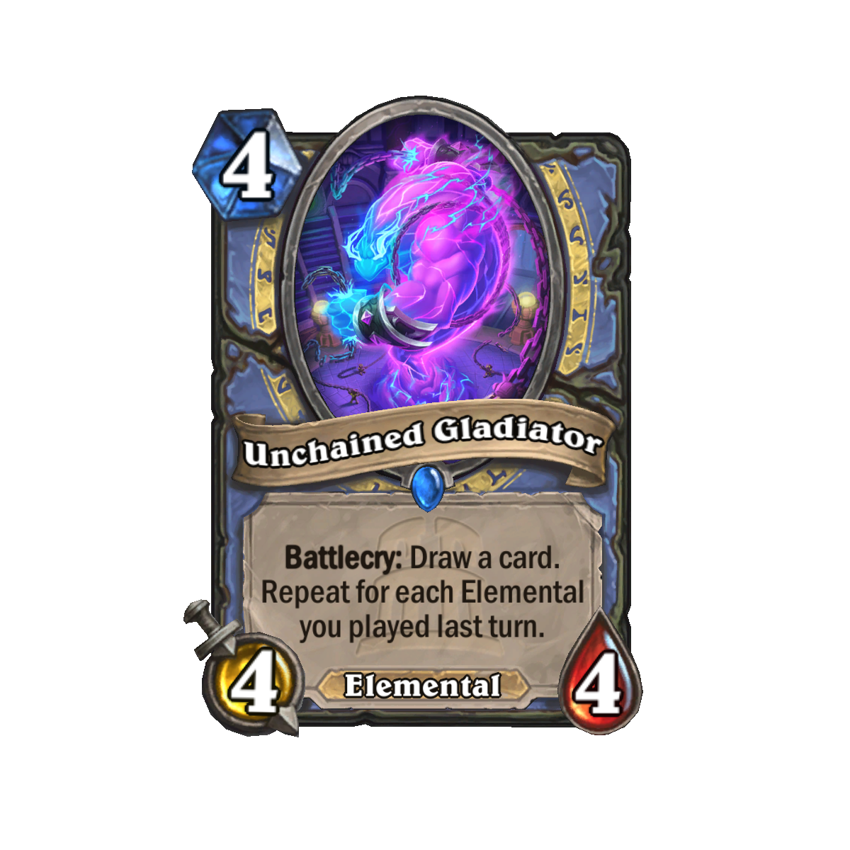 Hearthstone TITANS Card Reveal - Unchained Gladiator